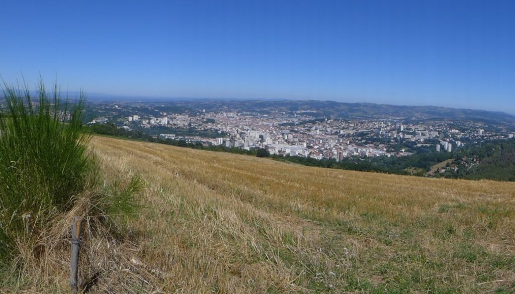 Panorama sur la ville de Saint-Étienne depuis le Guizay