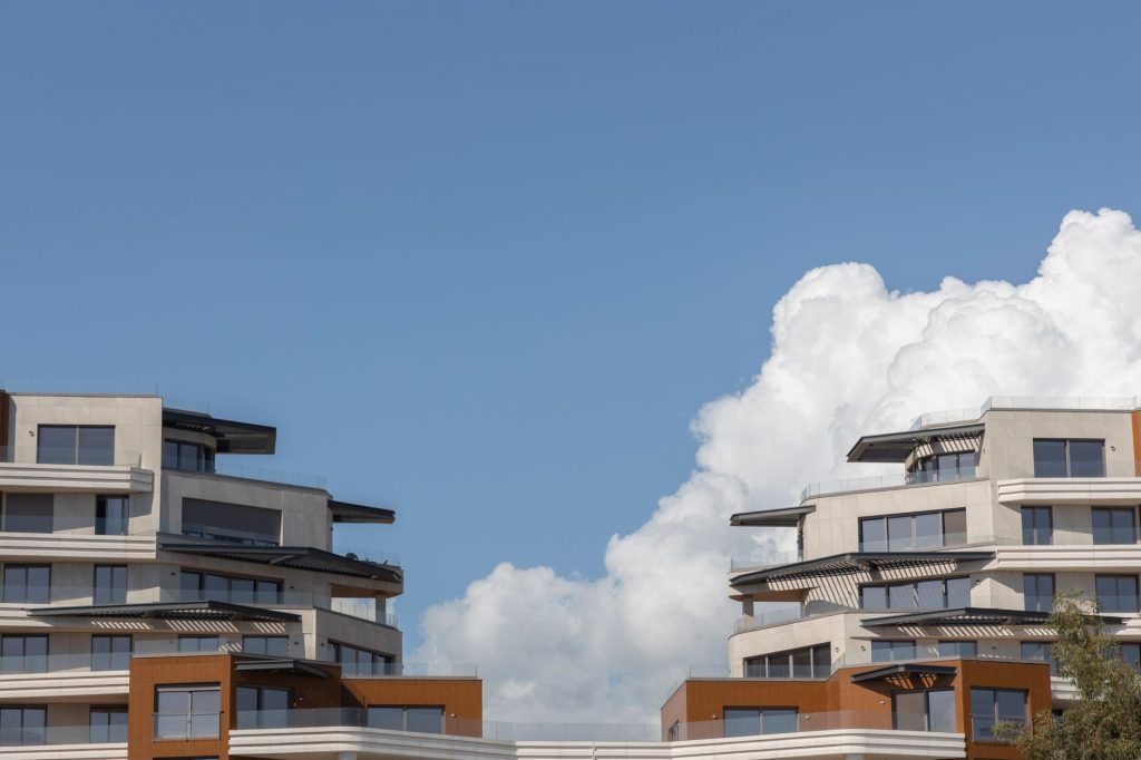 Immeubles résidentiels d'un quartier de Seine-Saint-Denis comparable à Bobigny