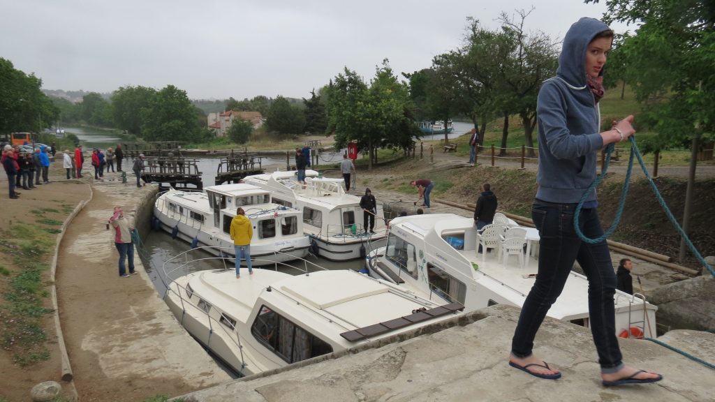 Les écluses de Fonseranes sur le canal du Midi à Béziers