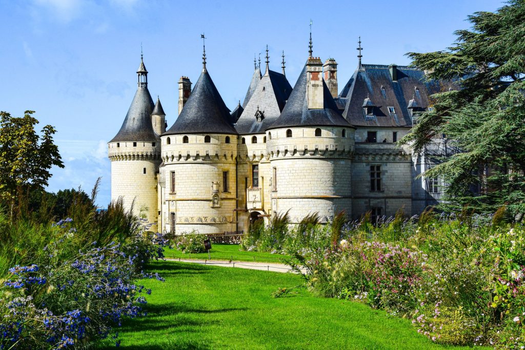 Paysage du Val de Loire avec château et vignes, cadre patrimonial de la Touraine