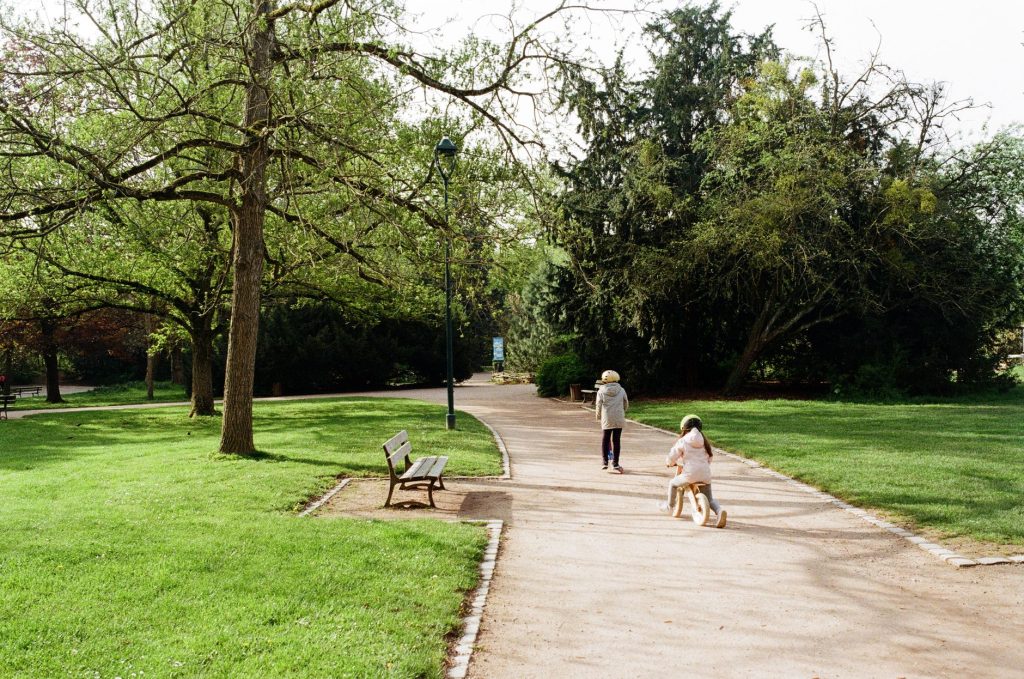 Allée arborée du Parc de la Pépinière à Nancy